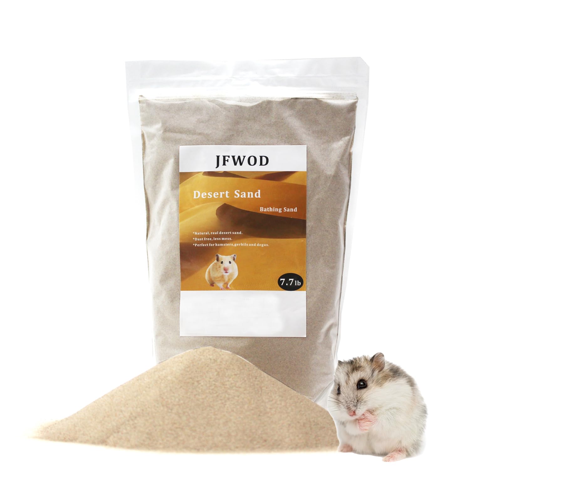 JFWOD bolsa de arena desierto para hámster, lista para usar