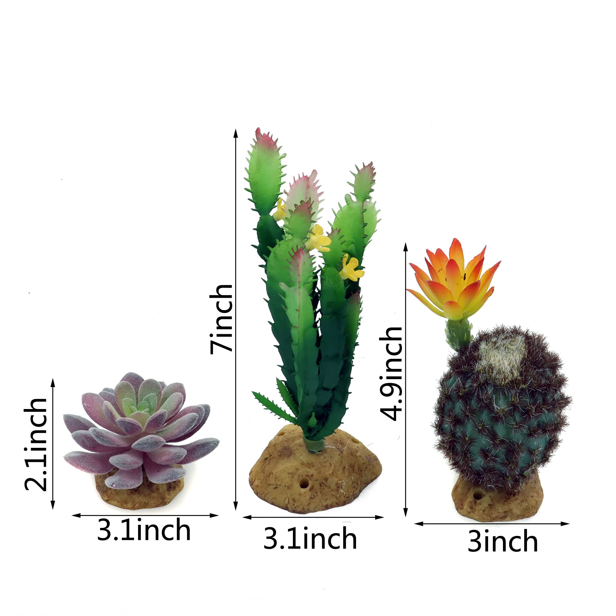 JIHAQUA detalle de plantas artificiales suculentas para añadir color al terrario