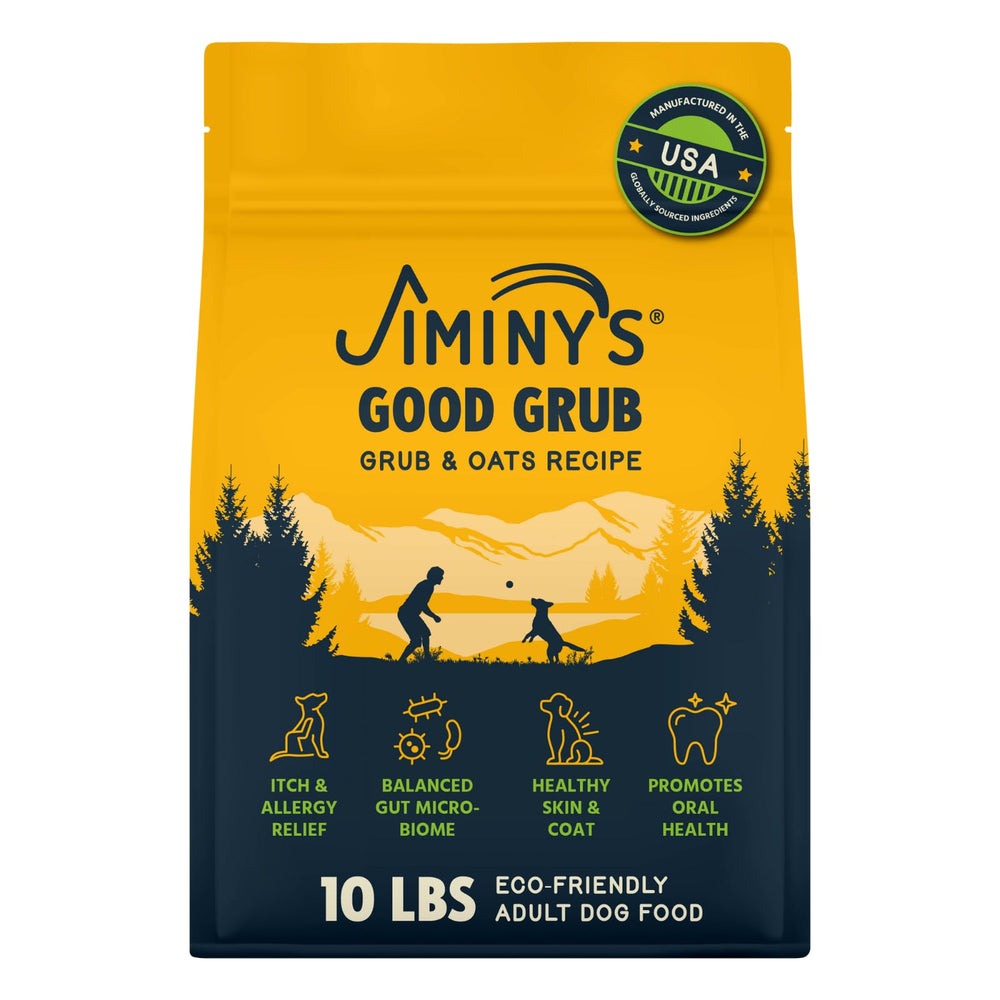 Jiminy's Good Grub, alimento para perros seco y pelaje brillante