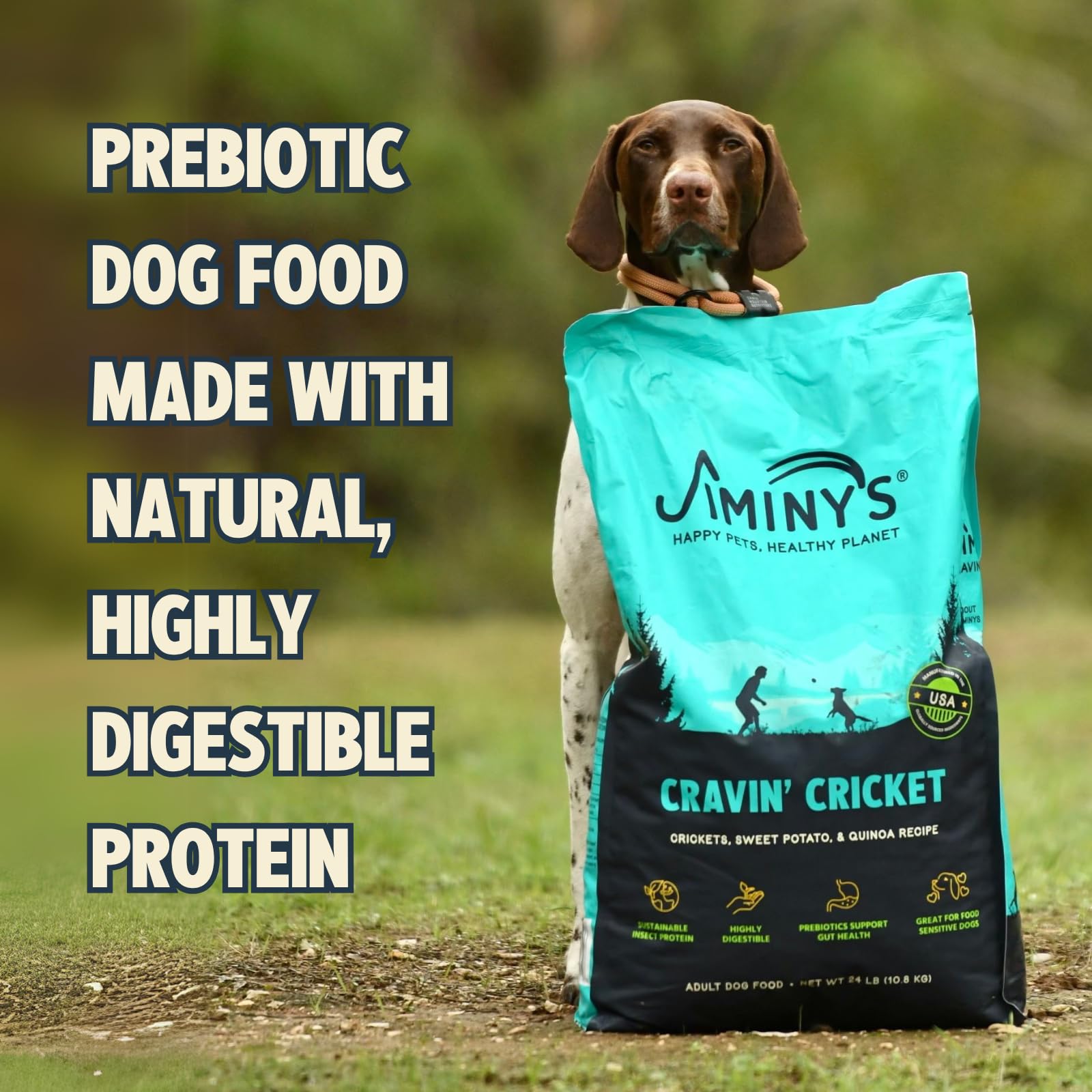 Jiminy's Cravin Cricket, opción hipoalergénica para dietas sensibles.