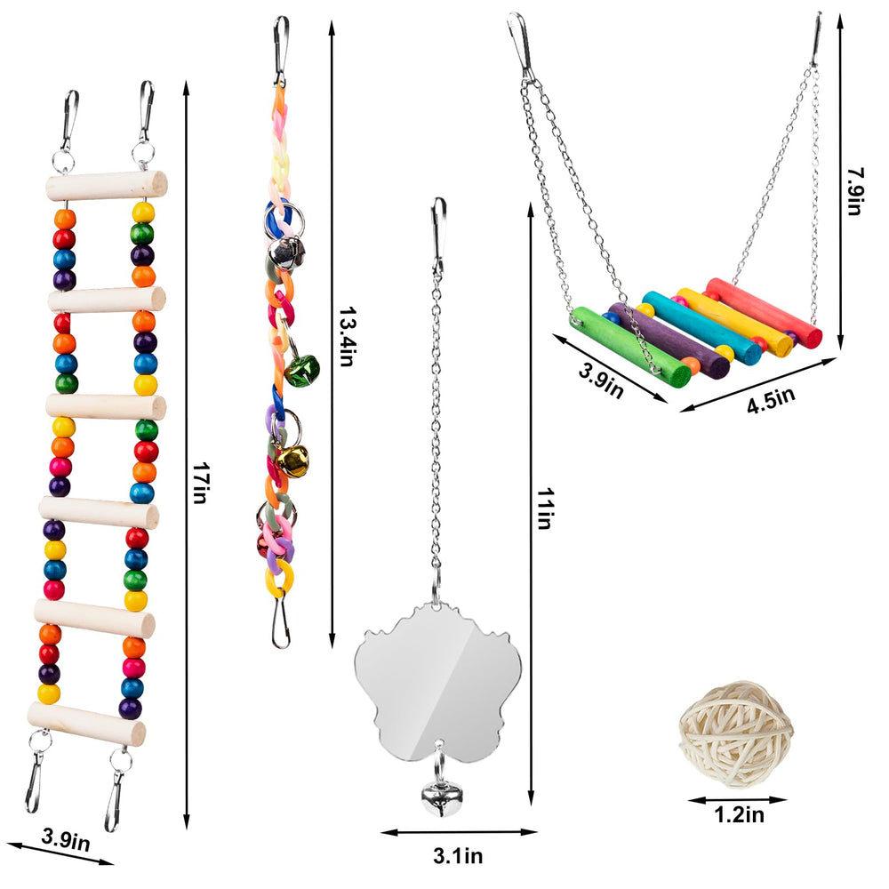 JINJINANV accesorios para jaula: componentes prácticos para aves pequeñas.