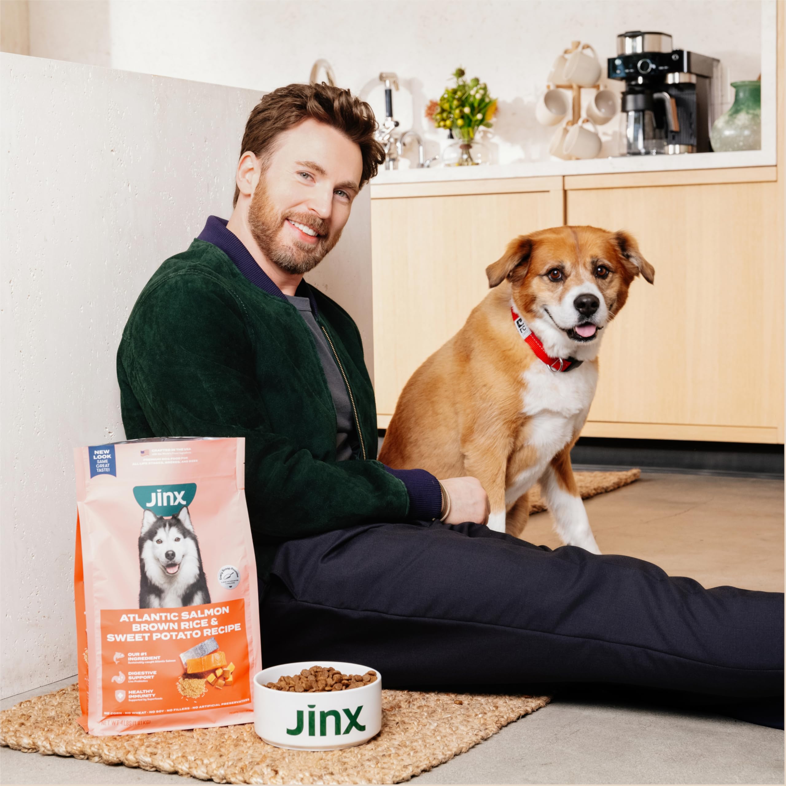 Jinx probióticos y fibra para digestión equilibrada.