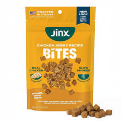 Golosinas Jinx con trozos de pollo naturales para perros.