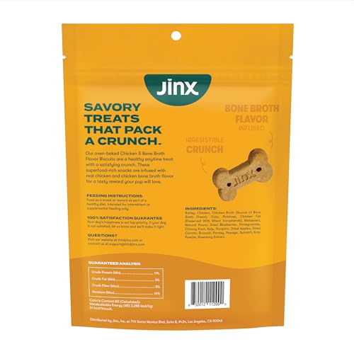 Ingredientes naturales Jinx: pollo y caldo de hueso para sabor