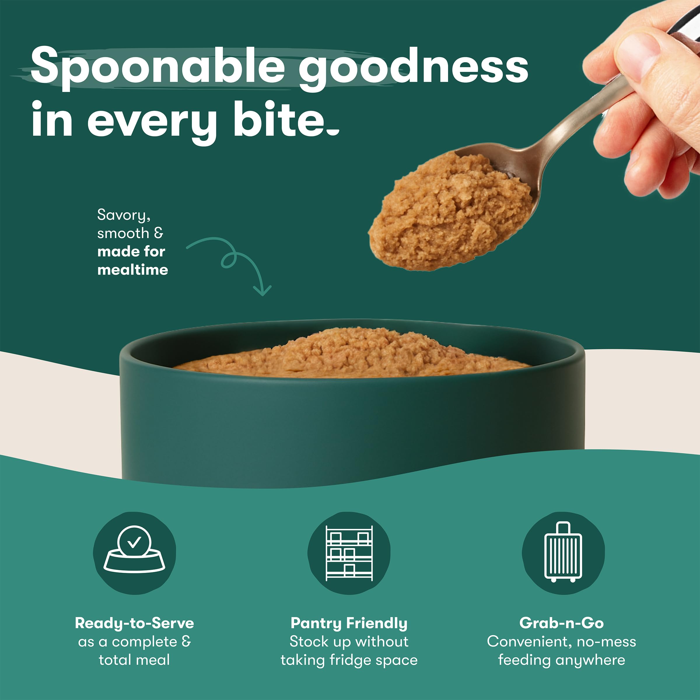 Jinx Premium: servicio en plato con pollo paté para la comida diaria.