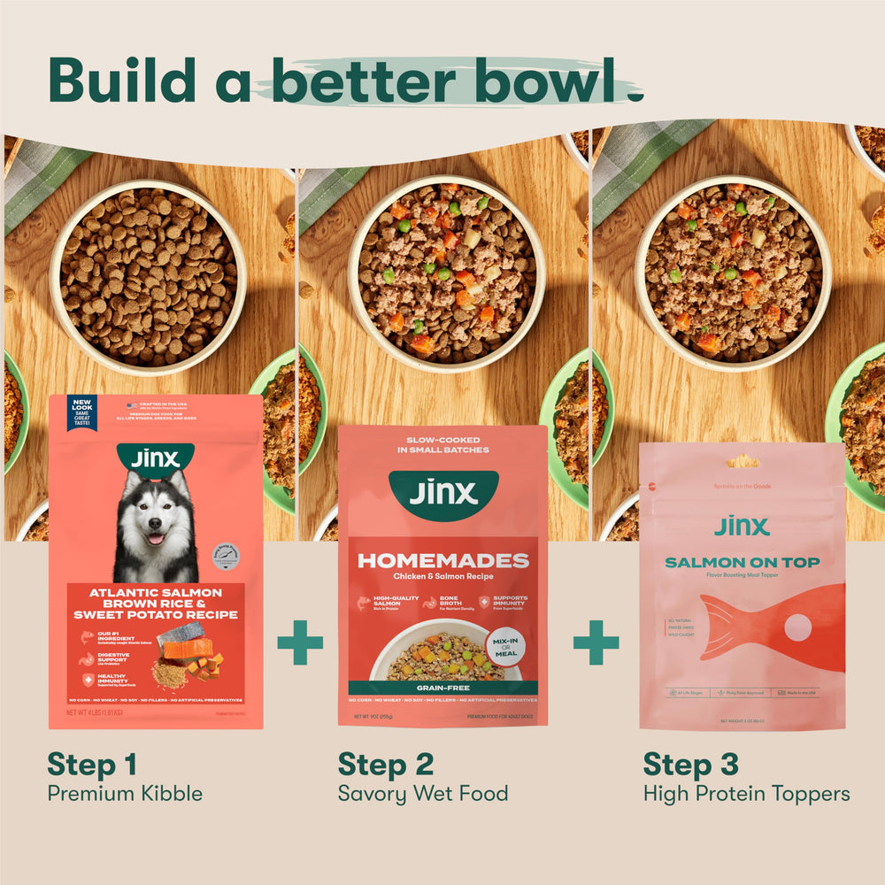 Sin maíz, trigo ni soja ni rellenos artificiales en Jinx.
