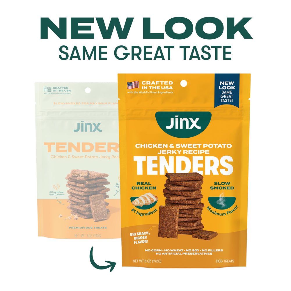 Jinx Tiras de Pollo, textura blanda para perros de todas las edades.