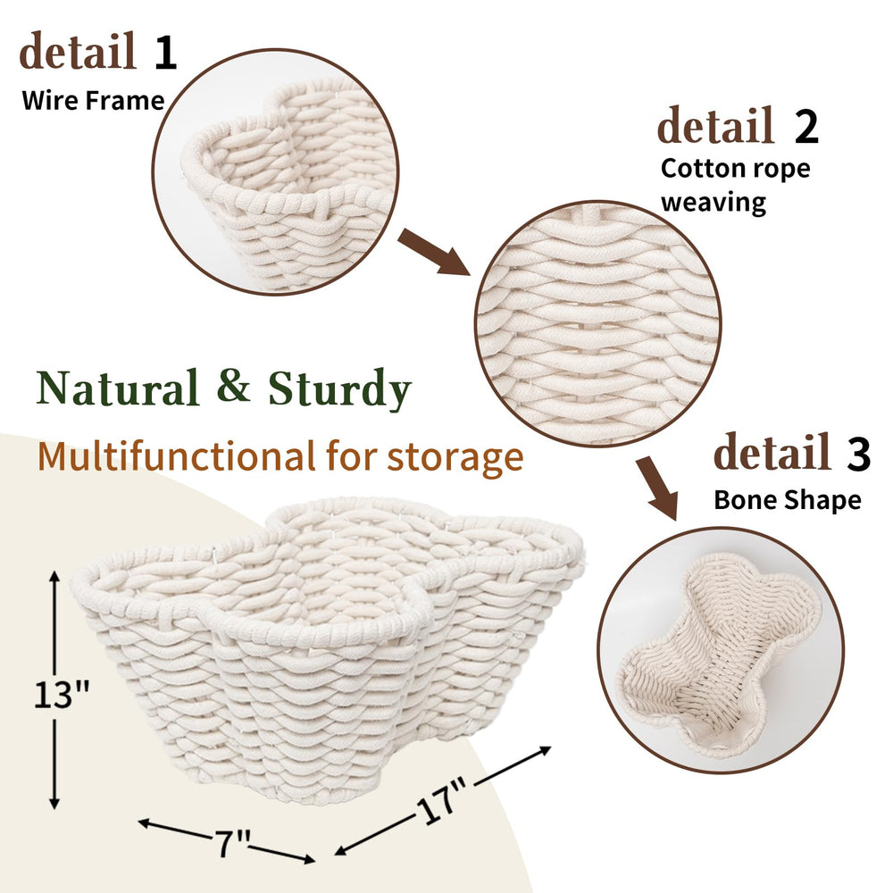 JJSQYLAN cesta 17x13x7 pulgadas, ideal para sala o dormitorio.