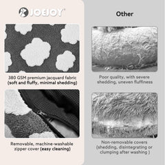 Base antideslizante de JOEJOY para cama de perro, ofrece mayor estabilidad.