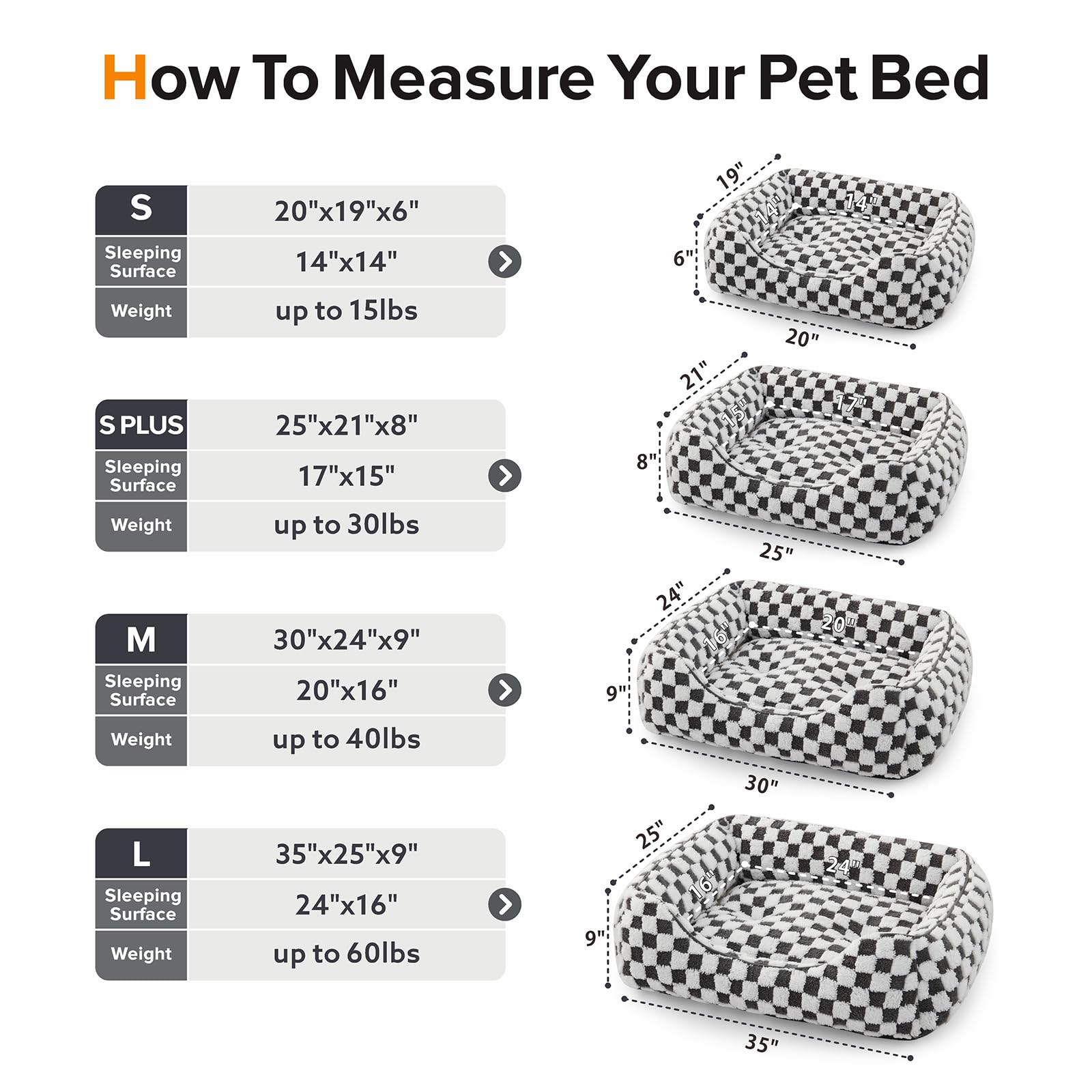 Cama JOEJOY lavable a máquina y a mano para limpieza fácil.
