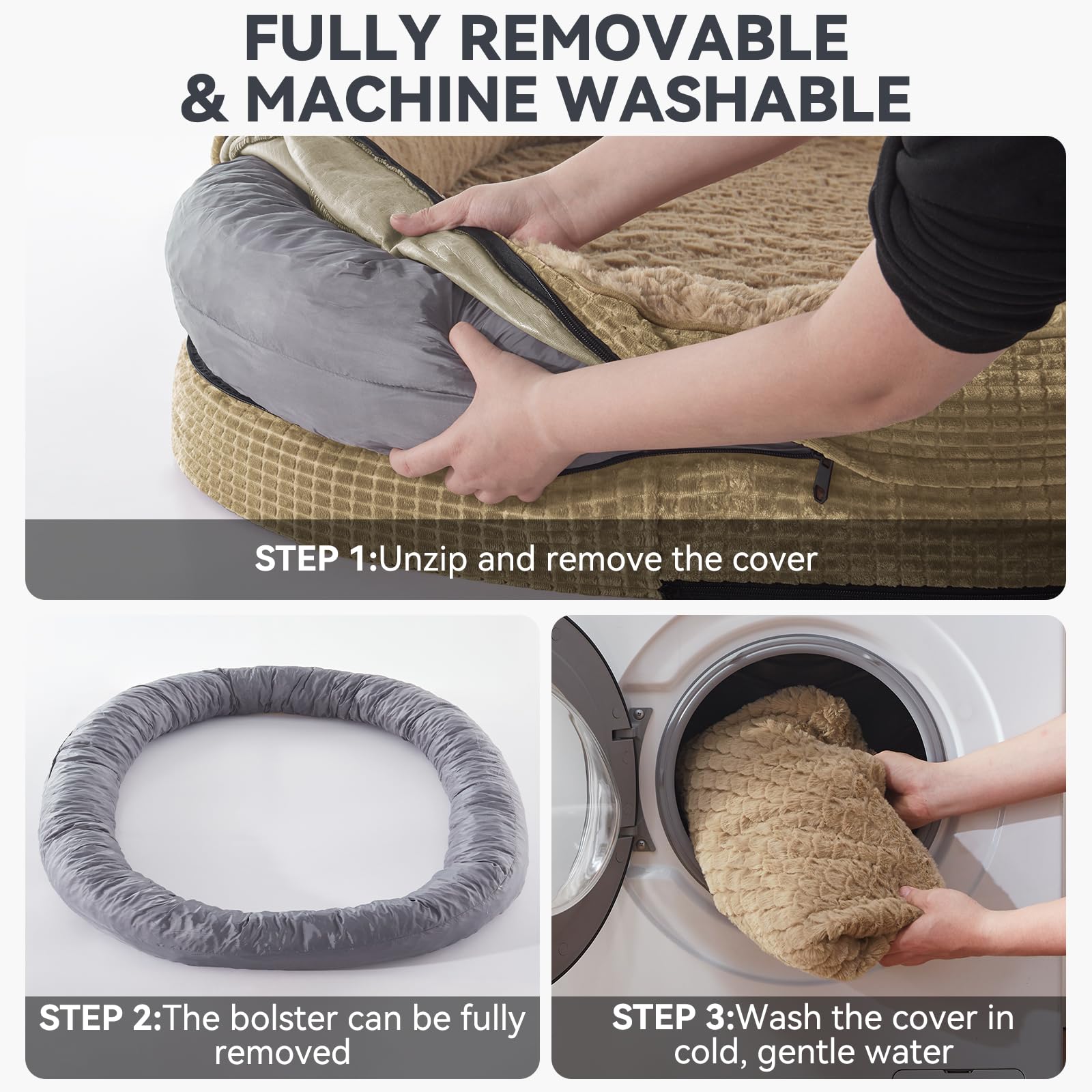 joejoy cama ortopédica XL dimensiones amplias para perros grandes.