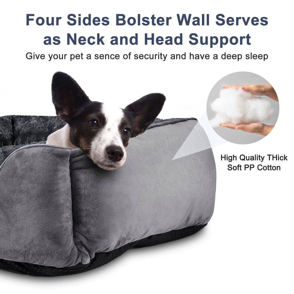 JOEJOY cama rectangular con base antideslizante para suelos resbaladizos.