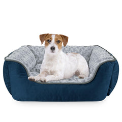 Cama rectangular de JOEJOY con soporte elevado para mayor confort.
