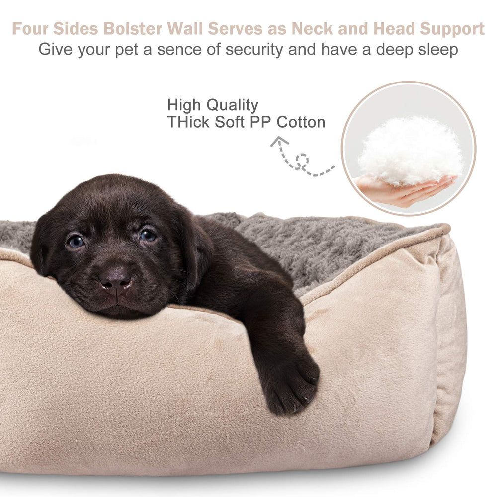 JOEJOY cama rectangular ortopédica para perros, soporte duradero.