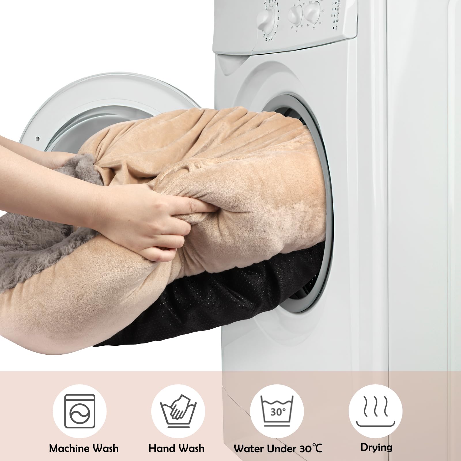 JOEJOY cama talla mediana, adecuada para razas medianas y mascotas activas