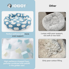JOEJOY Donut grande para perro, funda desmontable y lavable