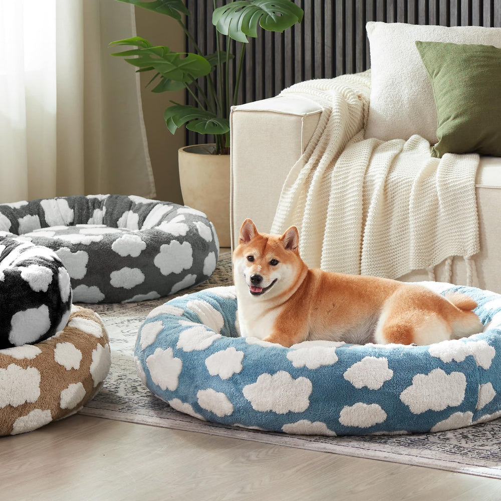 JOEJOY Donut grande para perro, uso diario y descanso cómodo