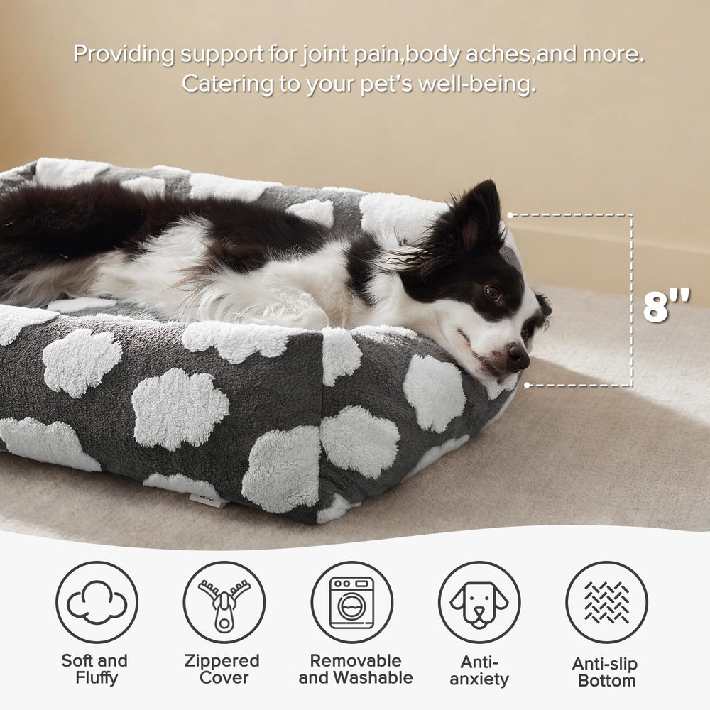 JOEJOY cama para perro mediano diseño nube; sensación suave y acogedora