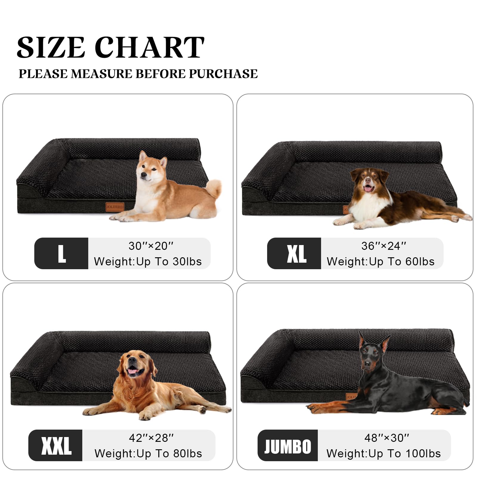 Cama Jolifield base impermeable, detalle de forro TPU, protege de derrames.