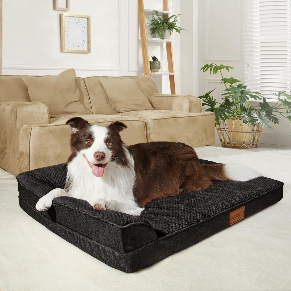 Cama Jolifield XL con diseño en-L para soporte de cabeza y cuello