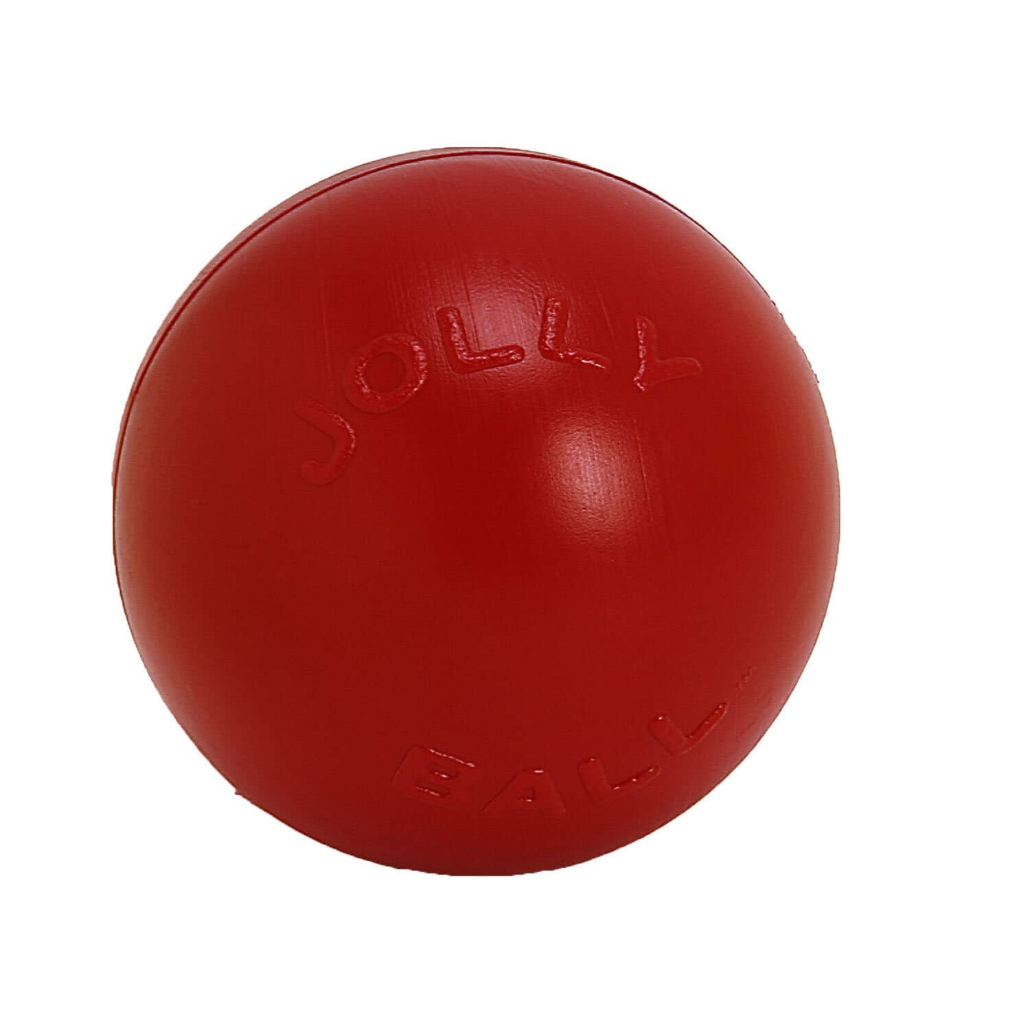 Bola Jolly Pets Push-n-Play roja para ejercicio activo.