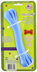 El Jolly Pets Jolly Bone mediano azul ofrece agarre ergonómico para masticación segura.