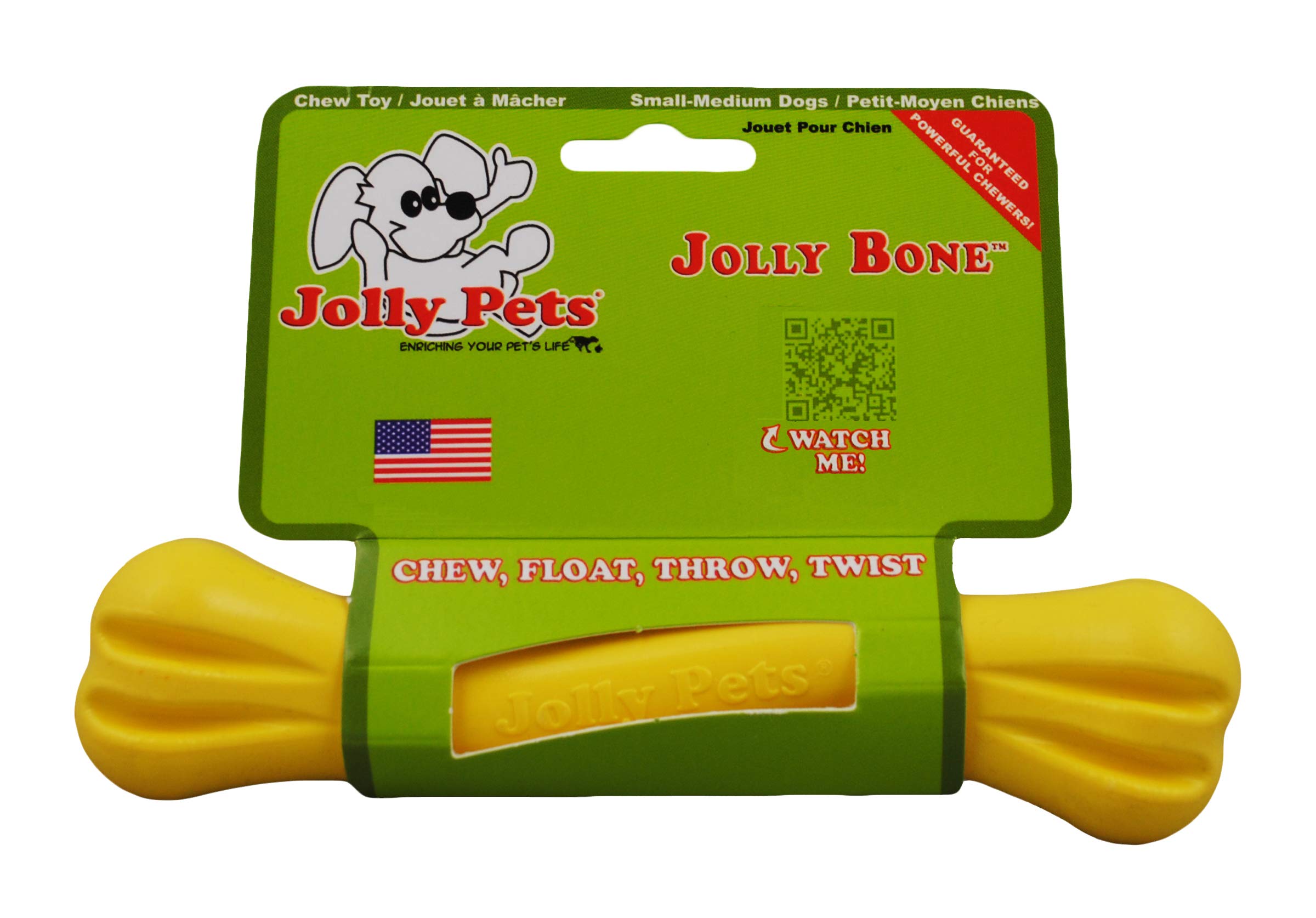 Jolly Pets Jolly Bone resistente y duradero para mordidas moderadas