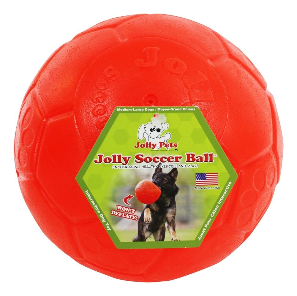 Pelota Jolly Pets para todo tipo de perro, diseño duradero para juegos prolongados.