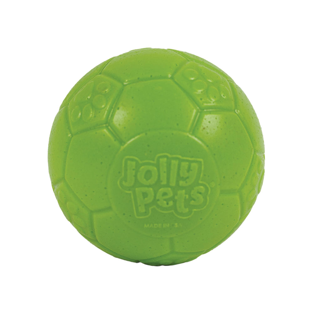 Bola Jolly Pets Mini Jolly Soccer Ball vista frontal, ideal para juego al aire libre.
