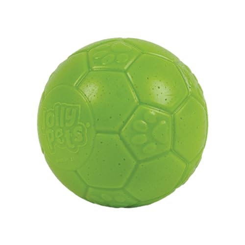 Perro jugando con la bola, entretenimiento seguro y duradero con Jolly Pets.