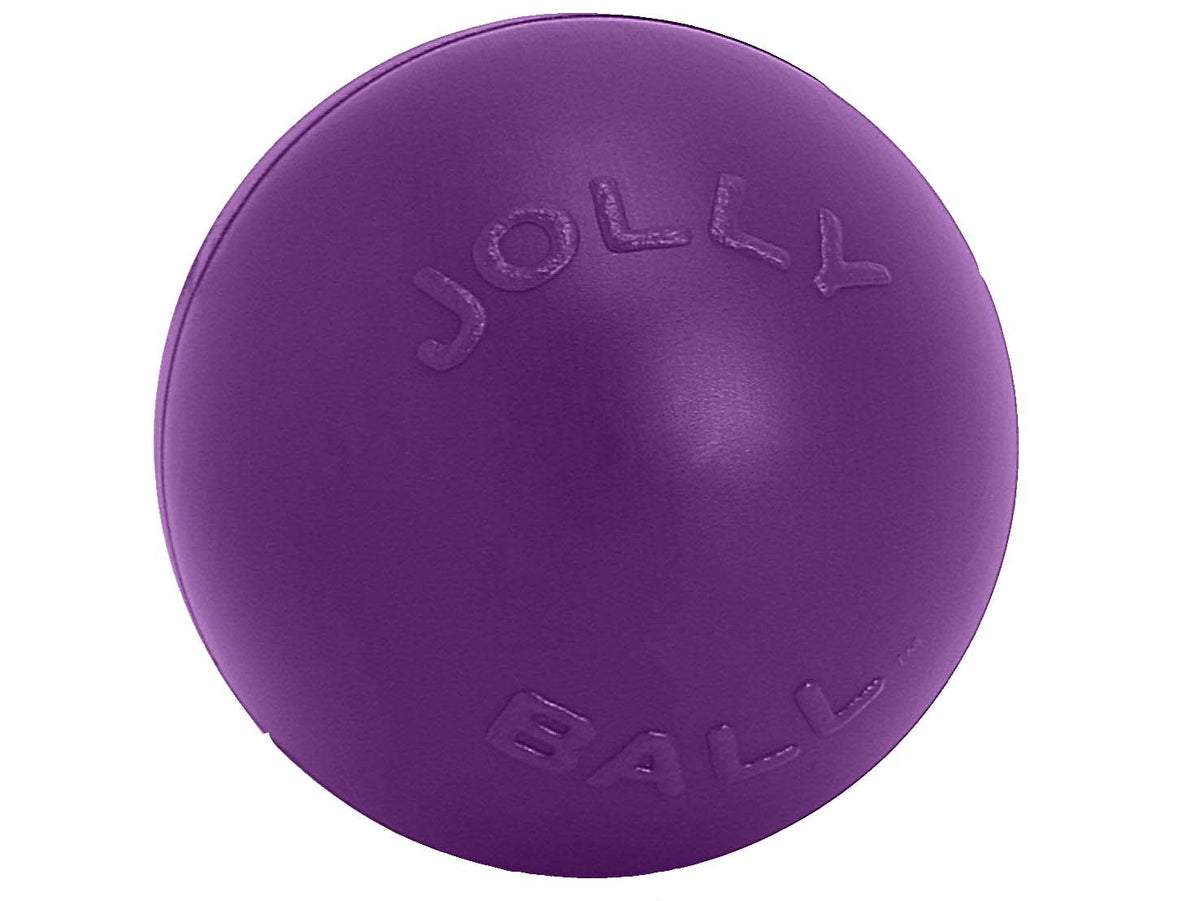 Jolly Pets Push-N-Play Ball de 14 pulgadas para perros grandes, muy duradera.