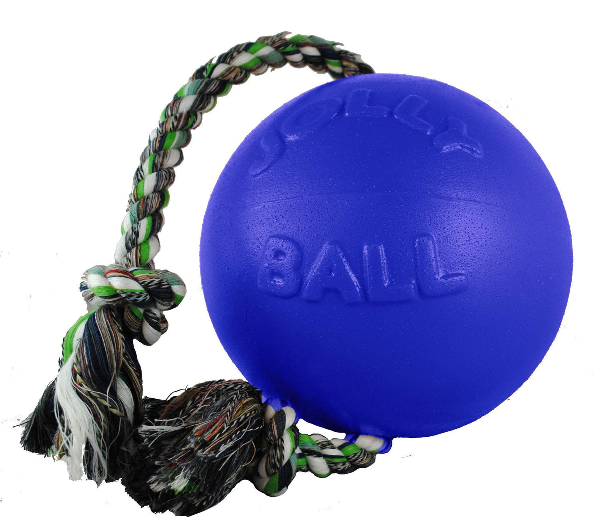 Jolly Pets Romp-n-Roll con bola de 6 pulgadas para juego activo al aire libre