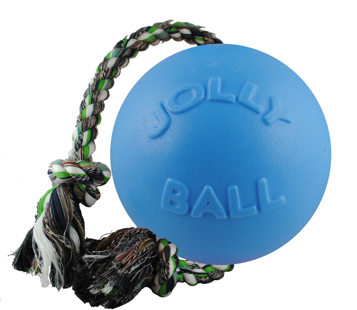 Jolly Pets Romp-n-Roll: bola de 8 pulgadas para perros grandes, ideal para juegos al aire libre.