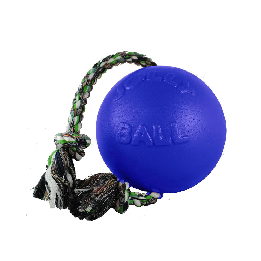 Jolly Pets Romp-n-Roll, color azul blueberry para fácil localización