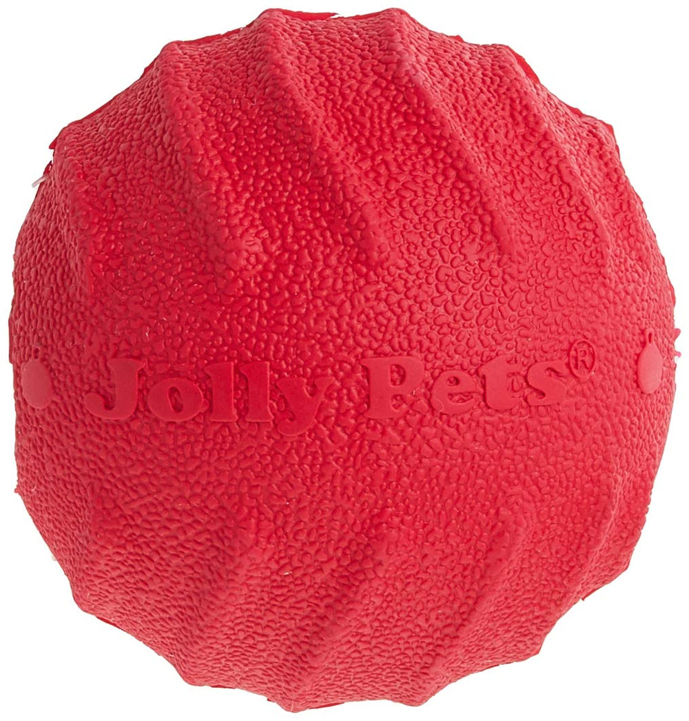 Jolly Pets Tuff Tosser: bola que rebota, ideal para juego de buscar y recompensa.