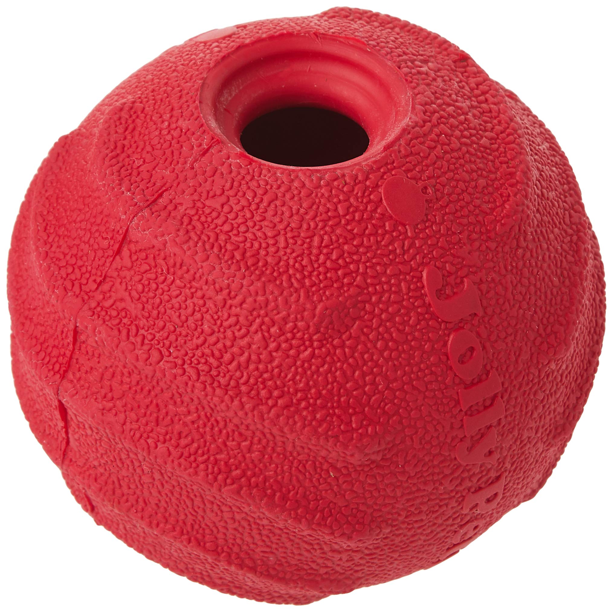 Jolly Pets Tuff Tosser: caucho natural duradero para masticadores intensos.