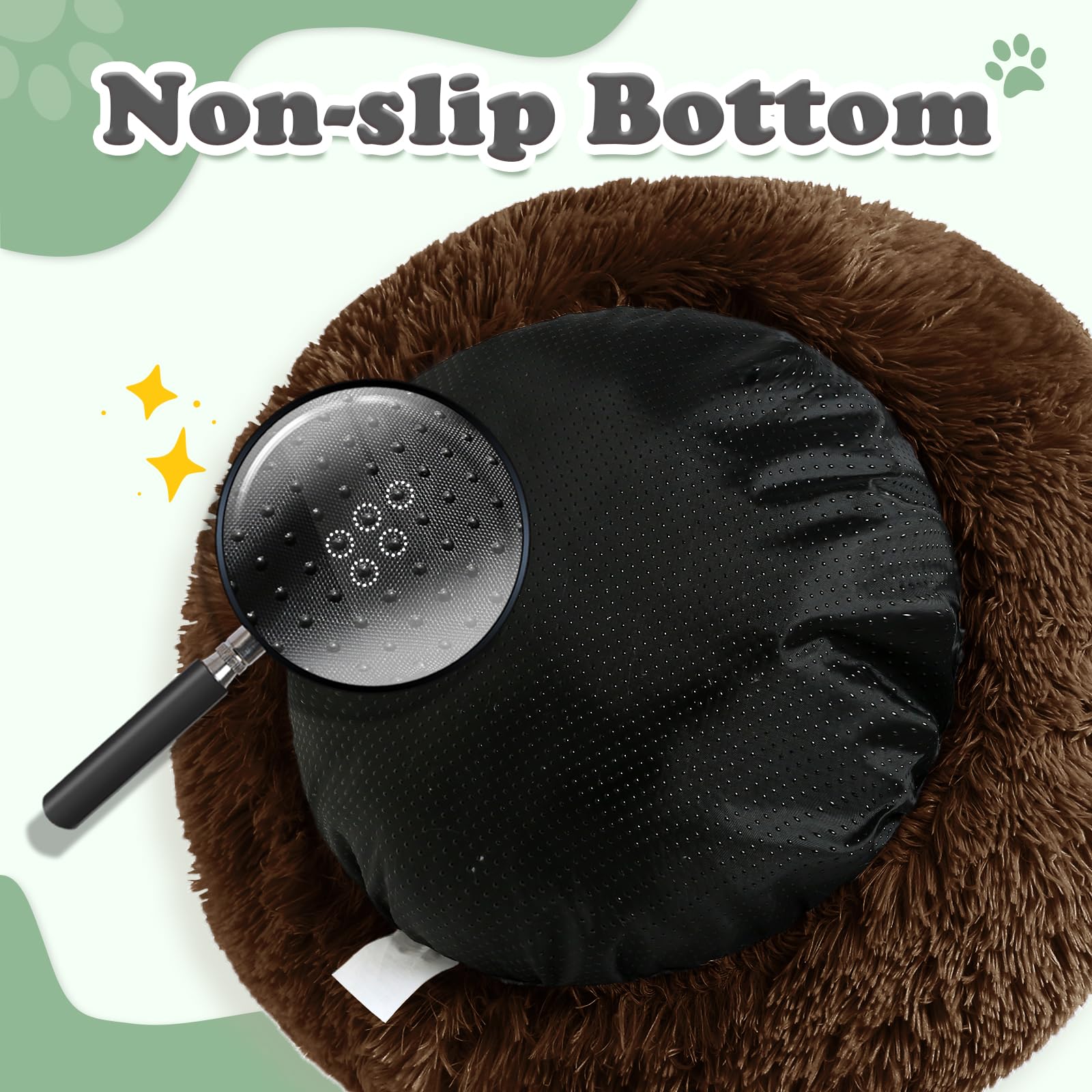 Borde acolchado de la cama donut JOLLYVOGUE para mayor soporte