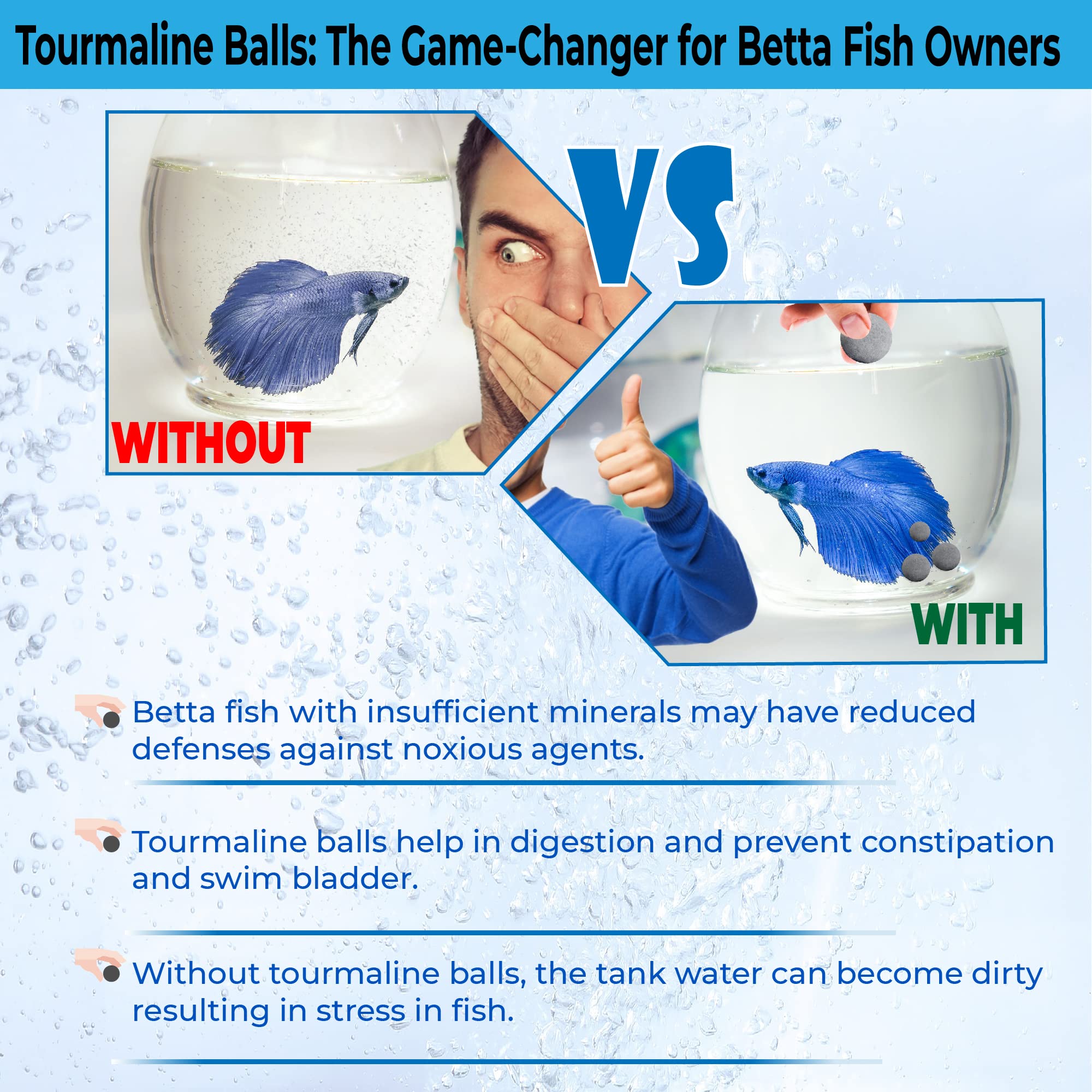 Bolas JOR Betta Balls facilitan el mantenimiento del acuario