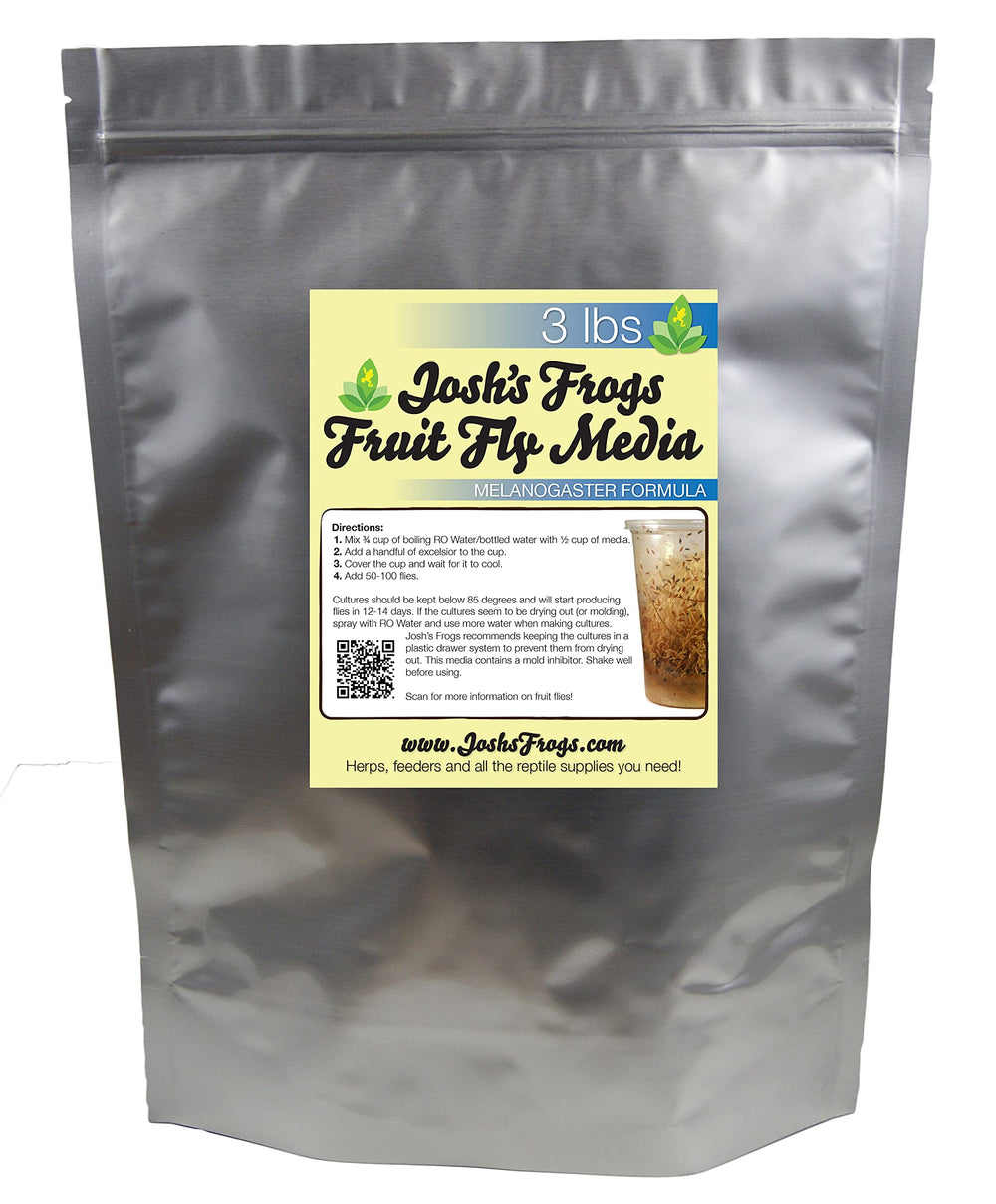 Josh's Frogs alimento Melanogaster para cultivos abundantes de moscas