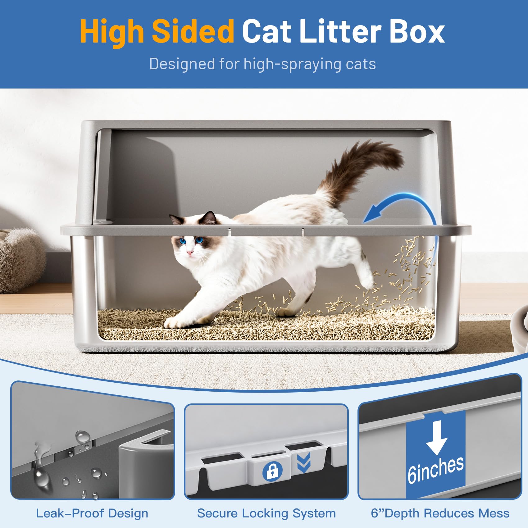 Jotesnew XL con dimensiones 24x16x12 para gatos grandes y cómodos.