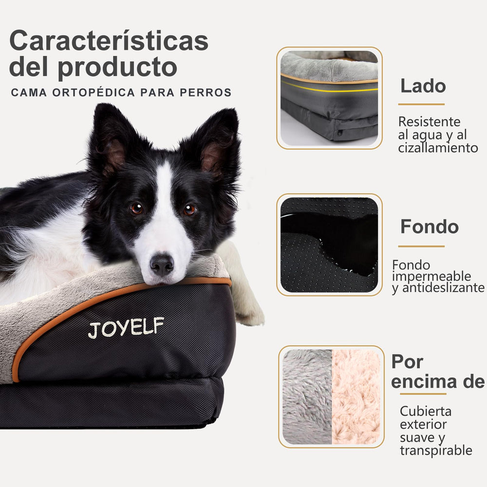JOYELF fondo antideslizante evita movimientos durante el descanso.