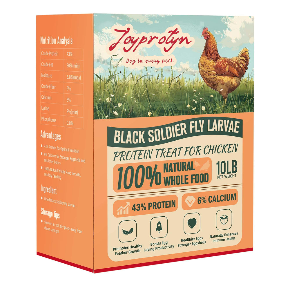 Joyprotyn: bolsa de larvas mosca soldado negra secas de 10 lb para aves
