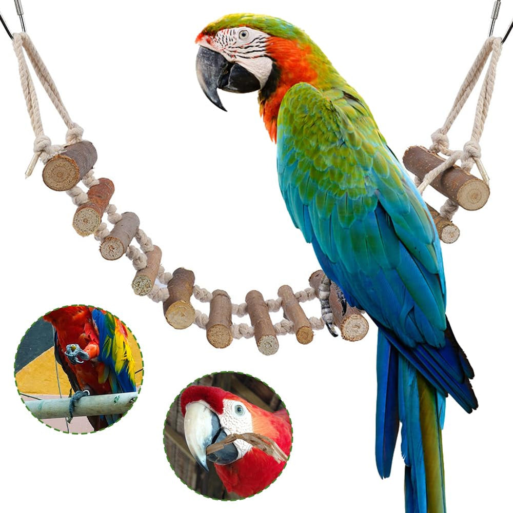 Joyzan tira de cuerda para aves, permite trepar sin forzar movimientos.