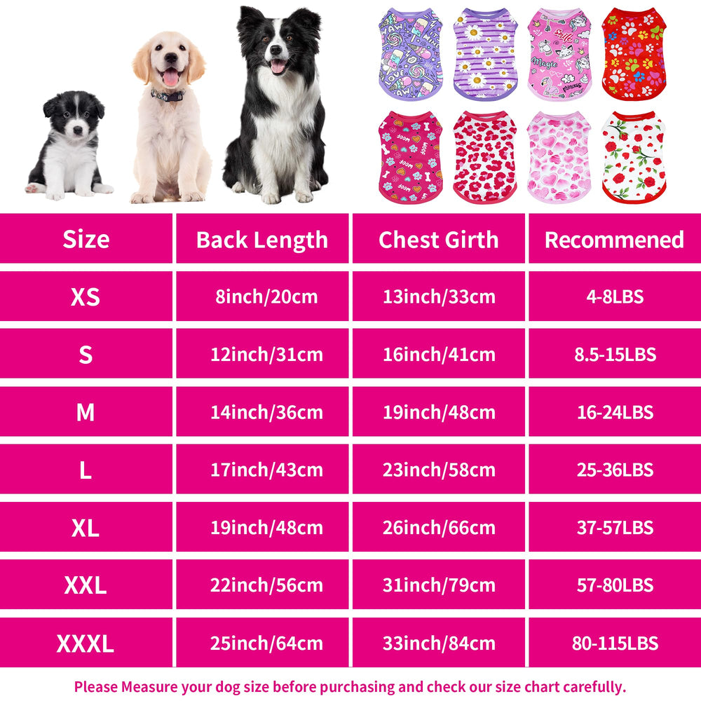 Camisetas JpGdn para perro, diseño corazón rosa, ideal para salidas y juego.