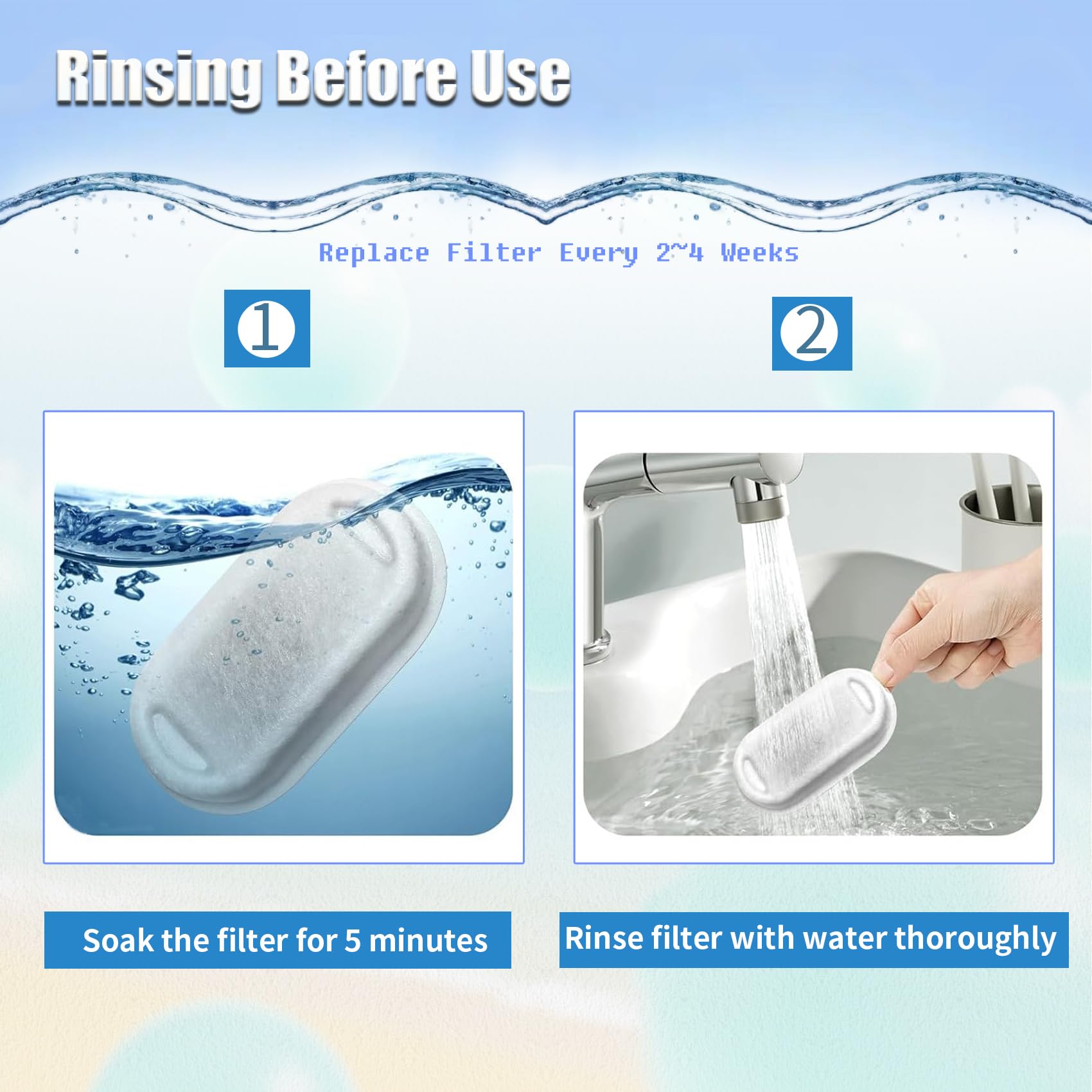 Jsjyuan filtro con carbón activado captura pelos e impurezas en agua de gato.
