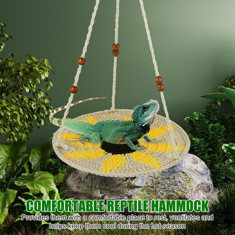 Jspupifip hamaca reptil colores vivos: estimula la exploración en el hábitat.