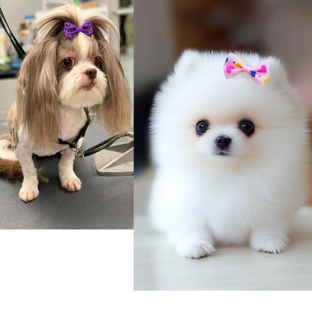Lazo JUCCPUL 2 pulgadas lavanda, añade encanto suave a la mascota.