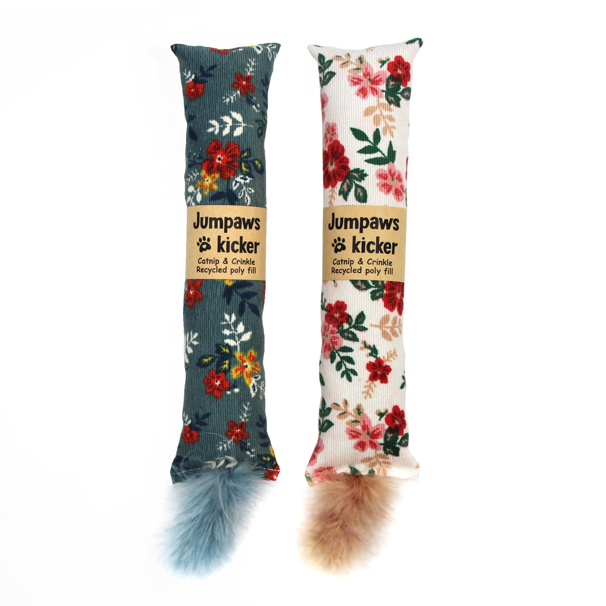 Jumpaws: dos kickers naturales para gatos, promueven actividad física y juego interactivo.