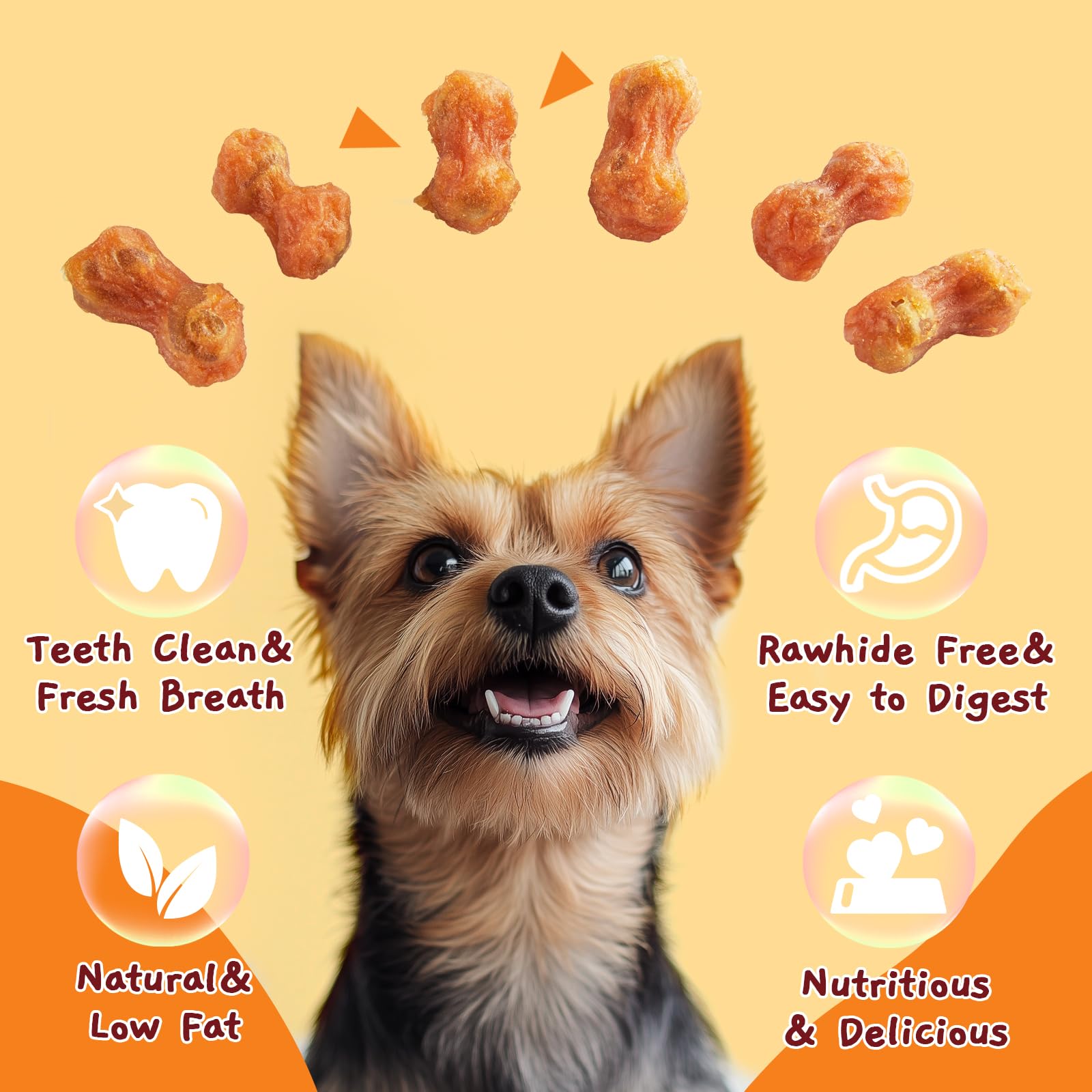 Jungle Calling 2.5-inch chew ideal for small to medium dogs.