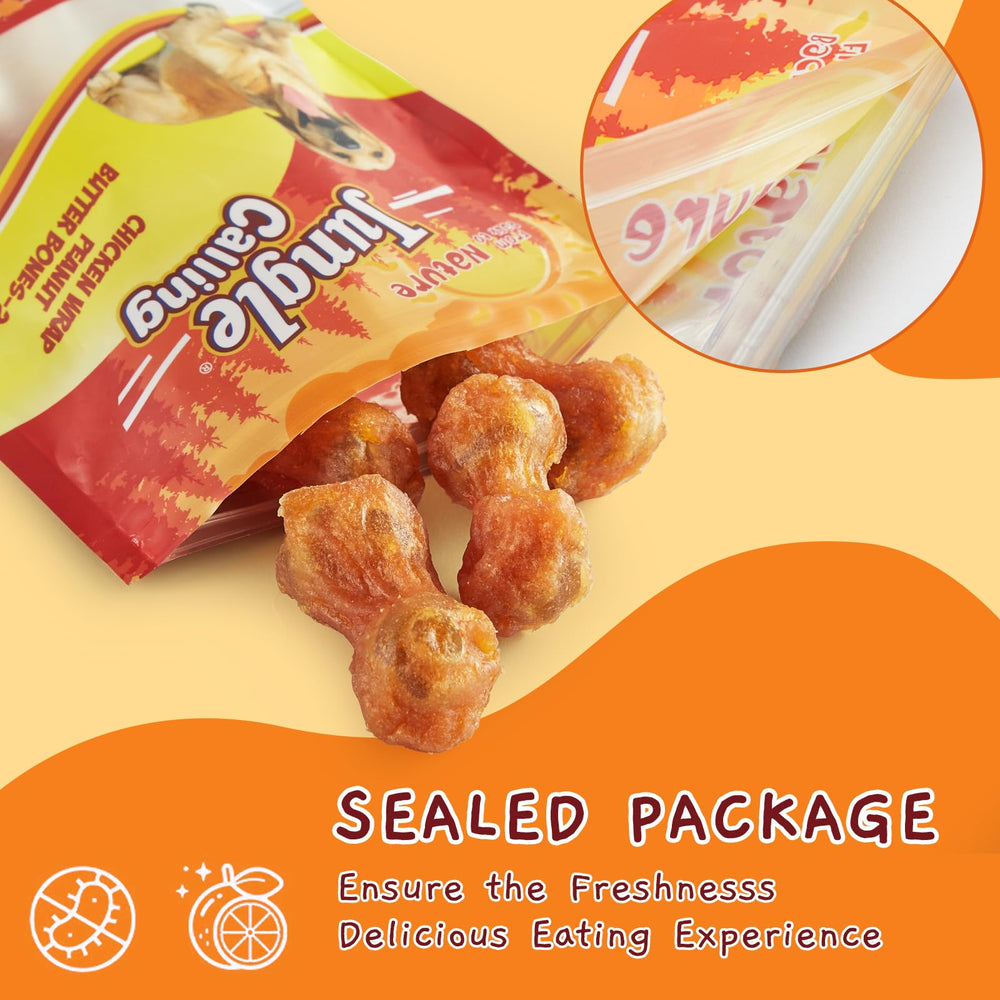 Jungle Calling breath-freshening chew promotes fresh breath after meals.